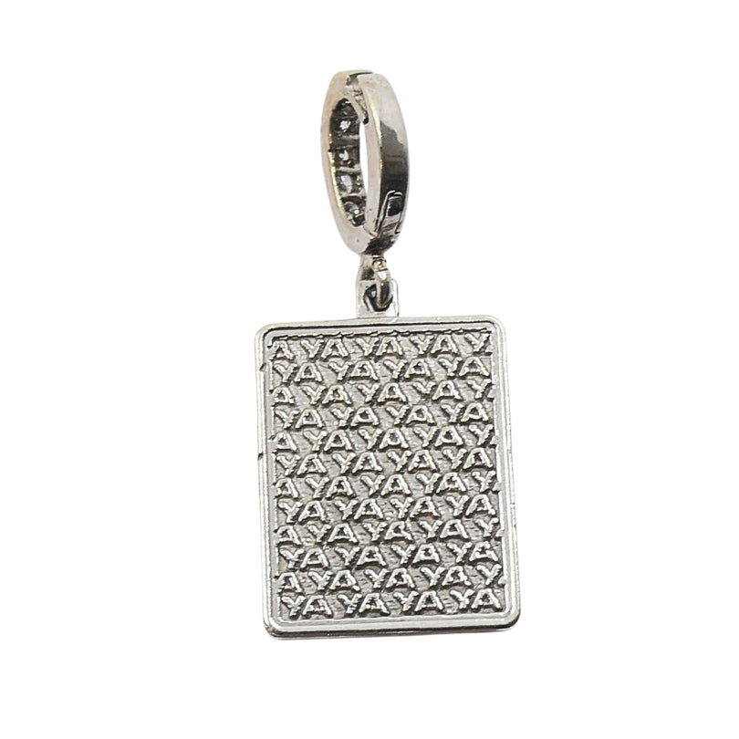 Vintage 12k Gold Domino Five Charm Pavé Diamond Bail