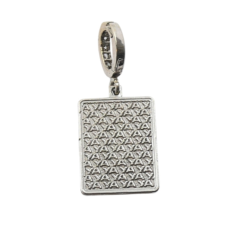 Vintage 12k Gold Domino Five Charm Pavé Diamond Bail