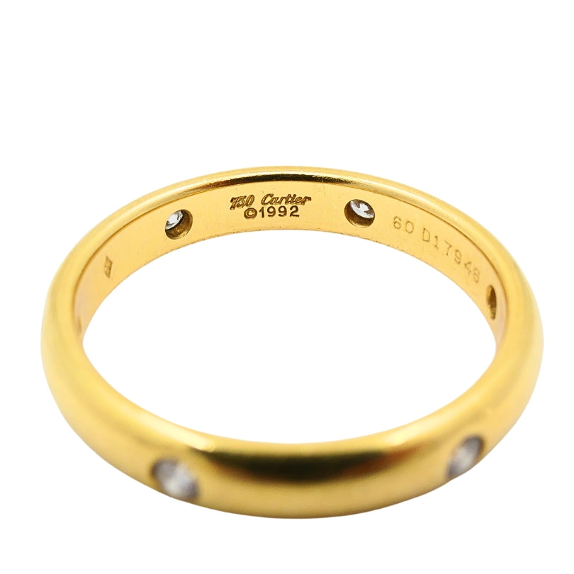 Cartier Stella Ring 18k Gold Diamond Band Vintage