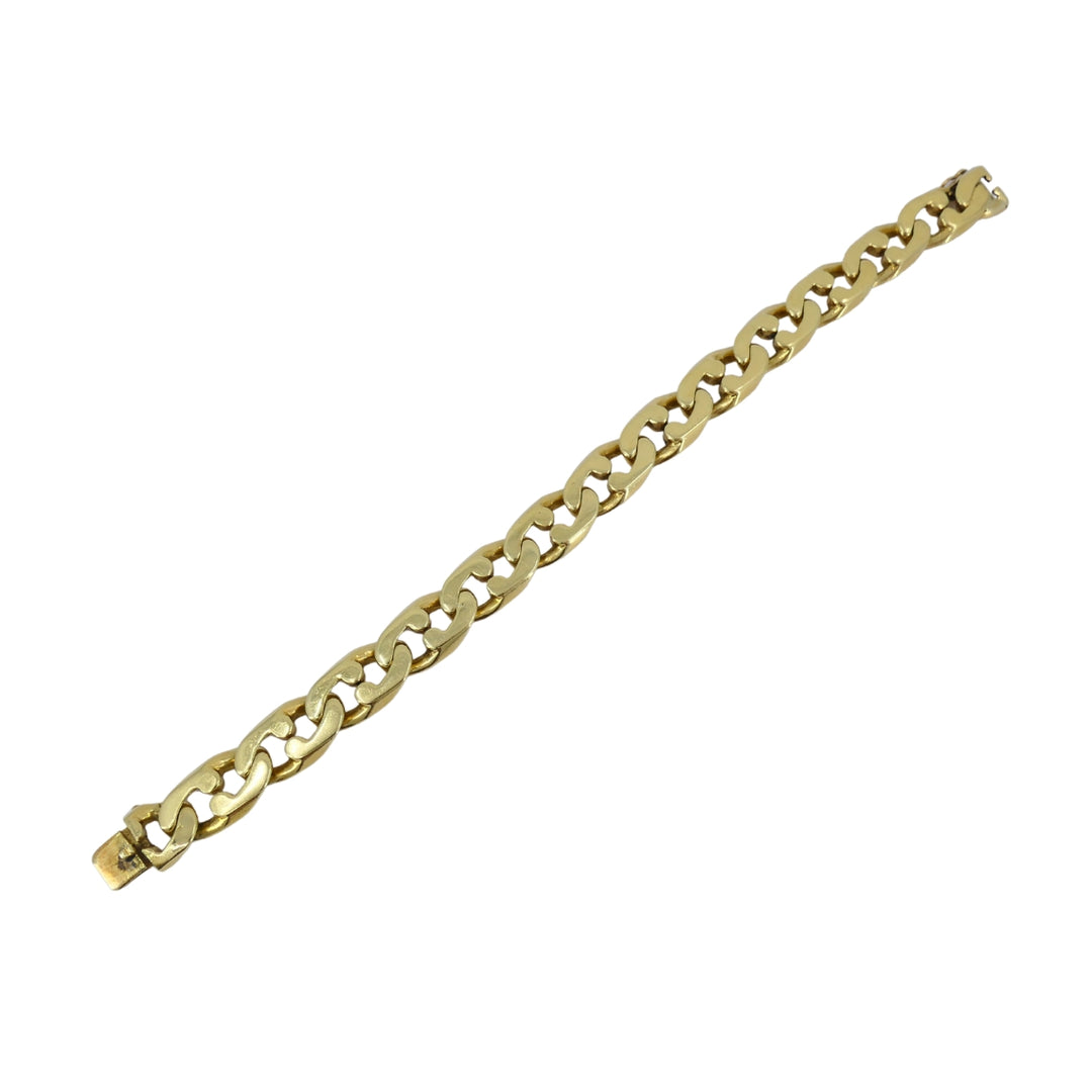 Vintage Tiffany & Co. 18k Gold Chain Bracelet Flat Link