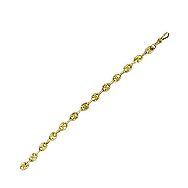 Vintage 14k Yellow Gold Mariner Link Bracelet