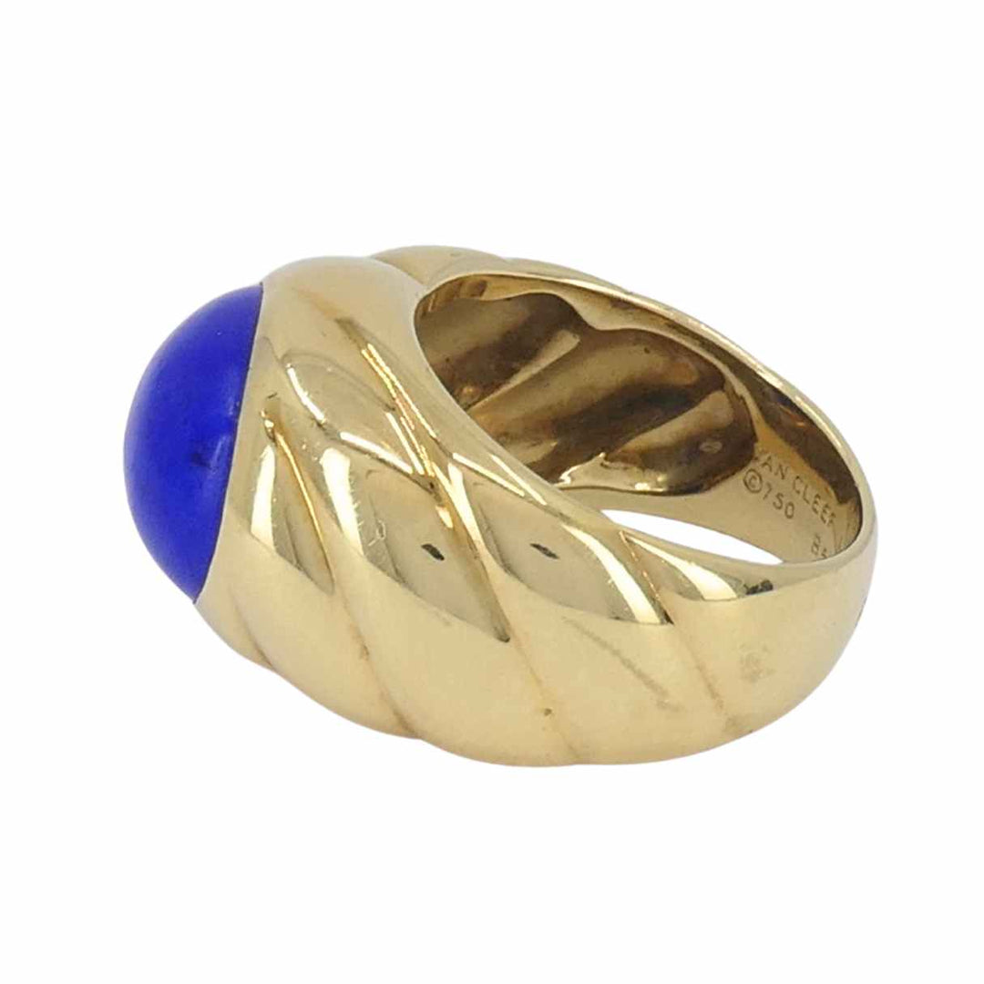 Vintage Van Cleef & Arpels 18k Gold Lapis Lazuli Ring