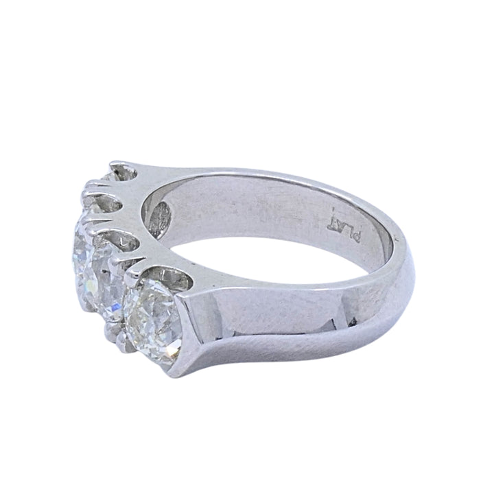 Mid-Century Platinum Four-Stone Diamond Ring