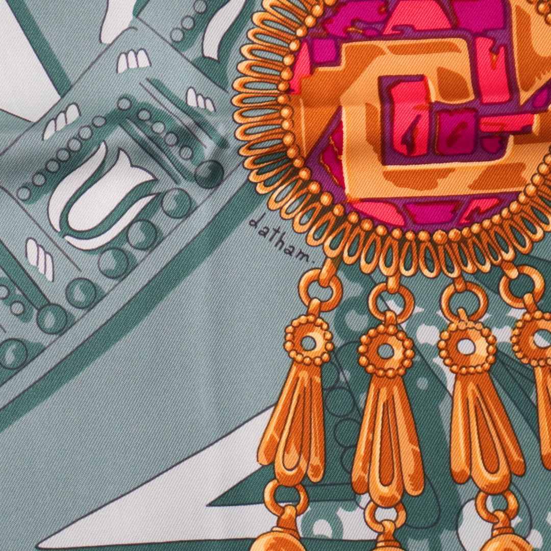 Hermès Paris 'Mexique' Silk Scarf by Caty Latham