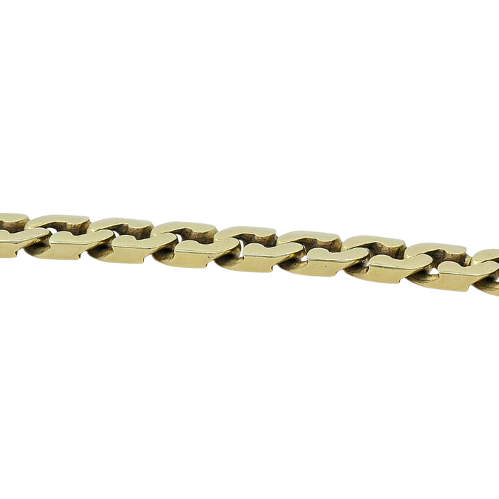 Vintage Italian 14K Gold Curb-Link Chain Bracelet