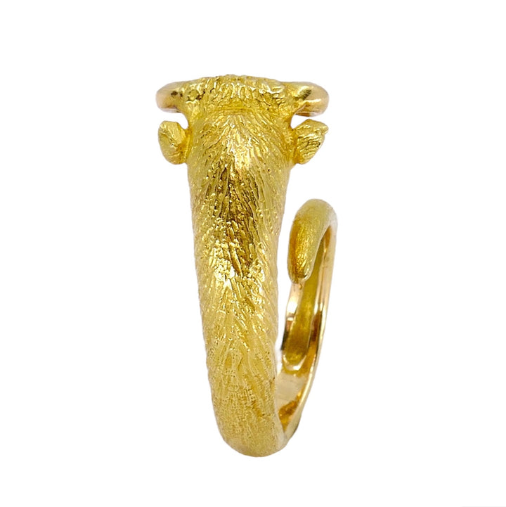 George L'Enfant for Cartier 18k Gold Taurus Bull Ring