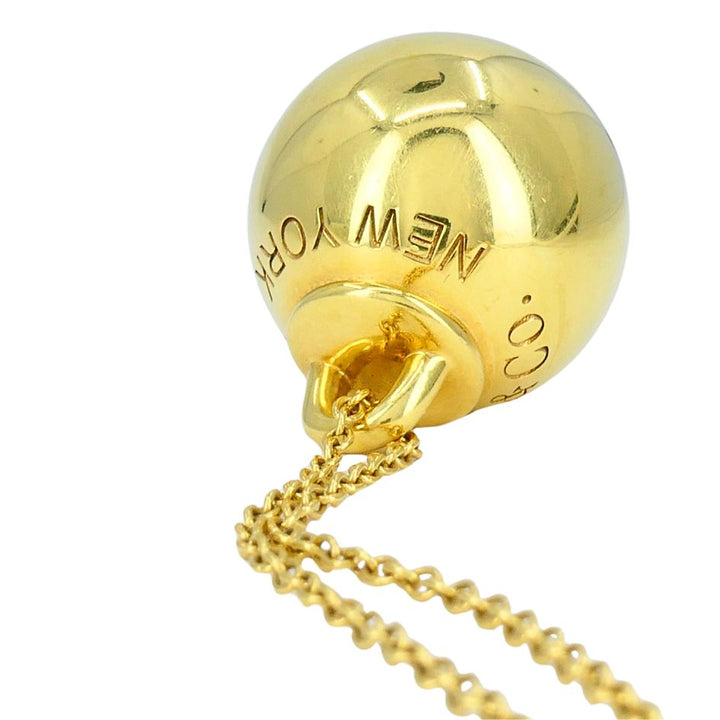 Tiffany & Co. New York 18k Gold Hardware Ball Chain Necklace