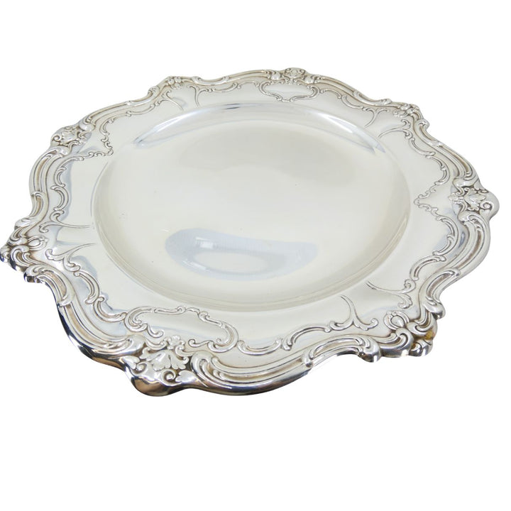 Vintage Gorham Chantilly Sterling Silver Pedestal Platter
