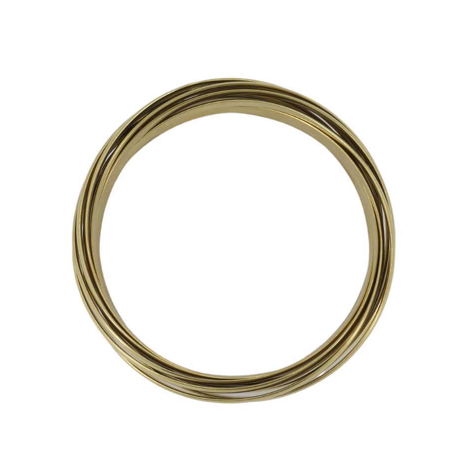 Vintage Paloma Picasso Tiffany & Co. 18k Gold Melody 9 Bangle Bracelet