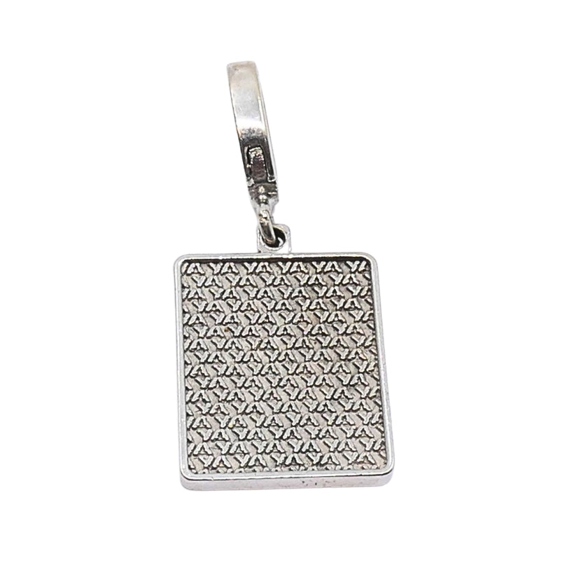 Vintage 12k Gold Playing Card Diamonds Charm Pavé Diamond Bail