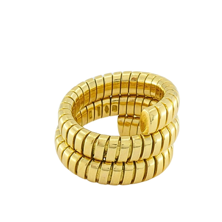 Bulgari Bvlgari Serpenti Tubogas 18k Gold Flexible Ring