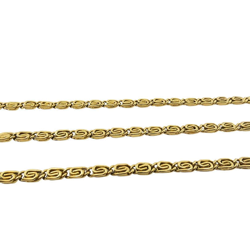 Vintage 18k Gold S-Link Chain Necklace