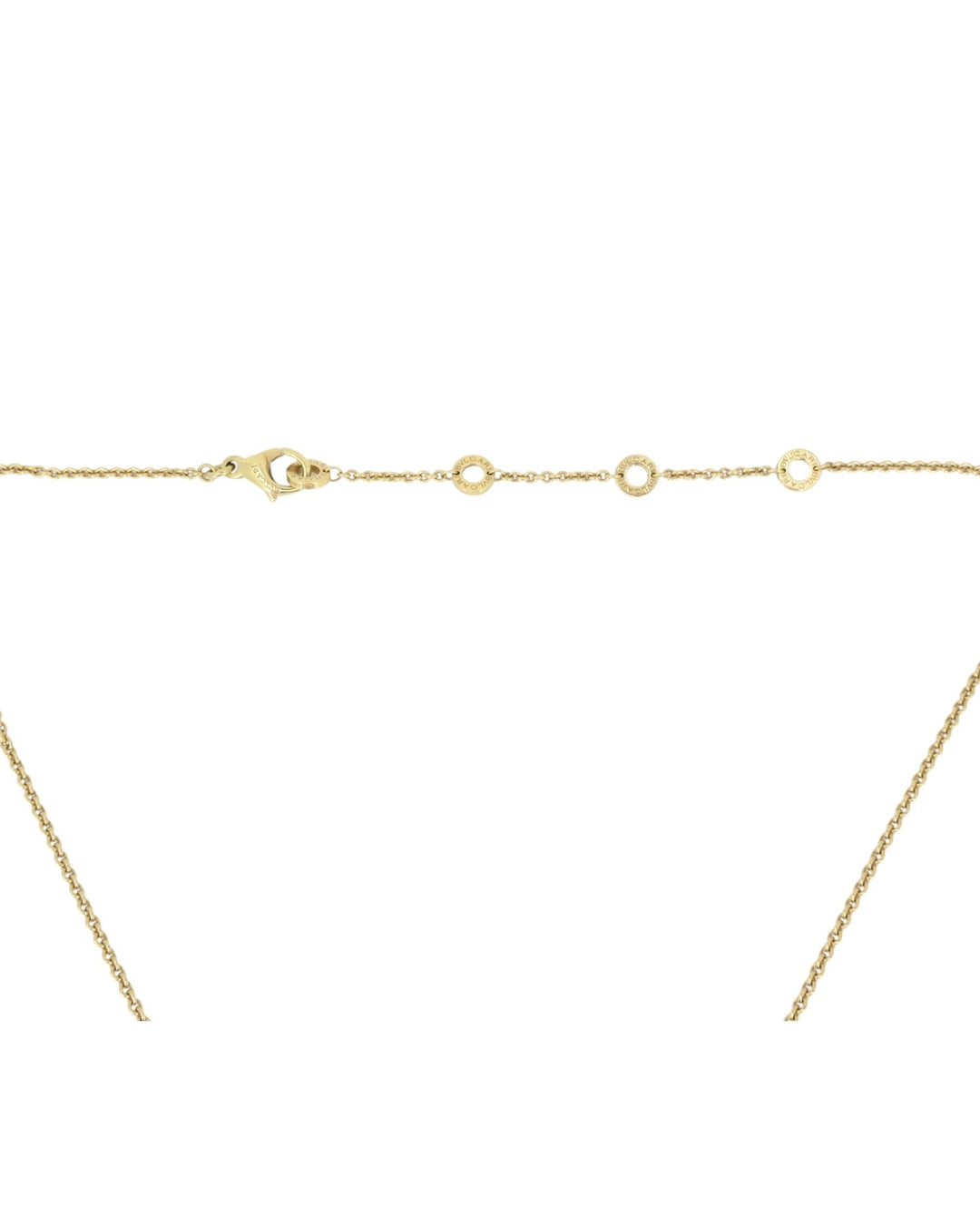 Bvlgari Bulgari Parentesi Pendant 18k Gold Chain Adjustable Length Necklace