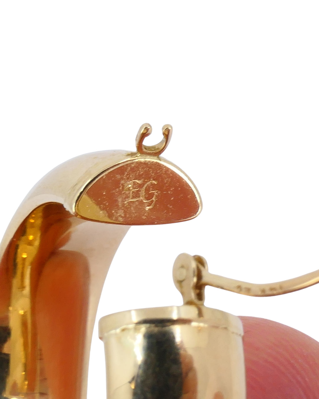 Vintage 14k Gold Hoop Earrings Estate Jewelry