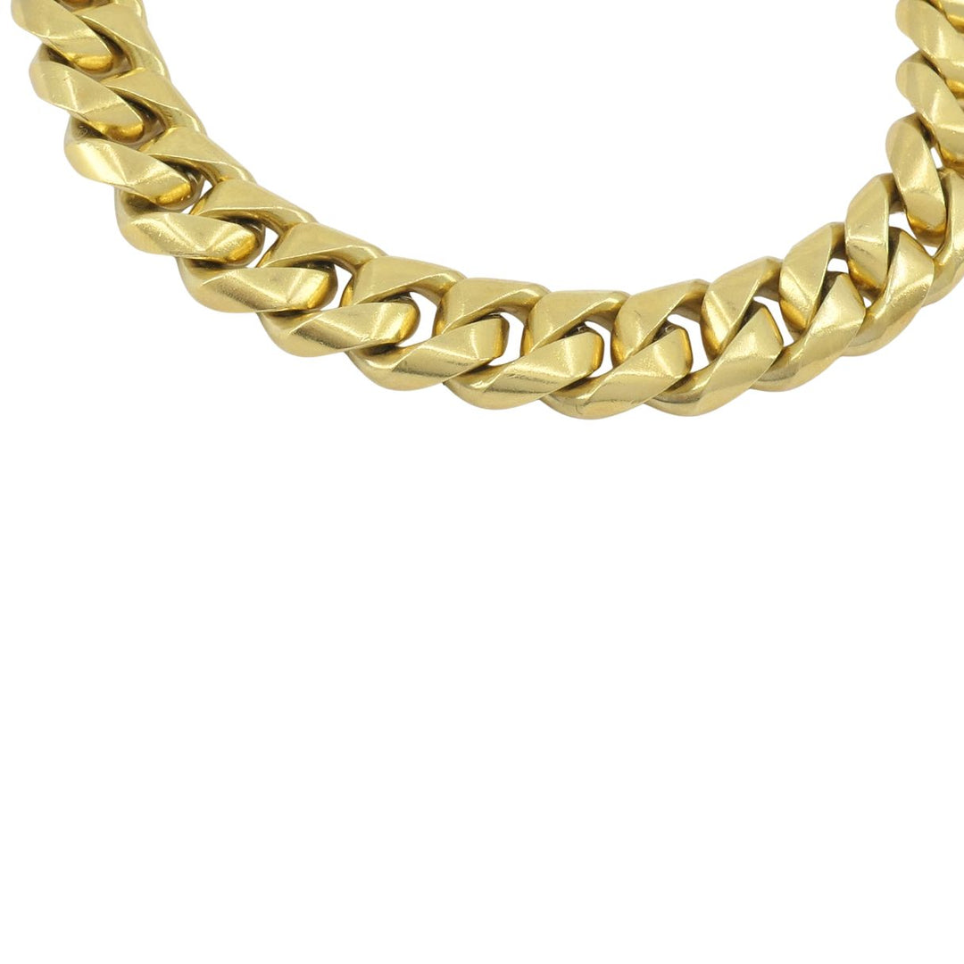 Vintage Bvlgari 18k Yellow Gold Heavy Curb Link Chain Bulgari Necklace