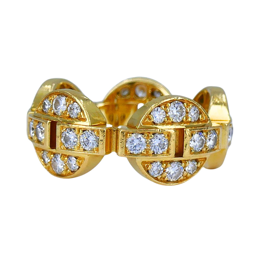 Cartier Maillon 18k Gold Diamond Band Ring