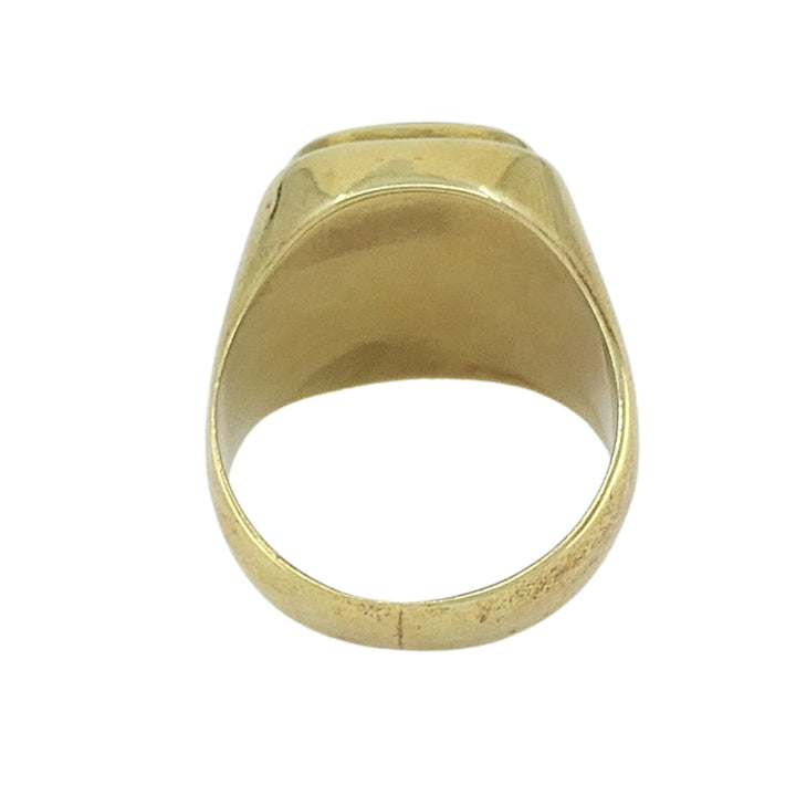 Onyx 14k Gold Men's Vintage Signet Ring