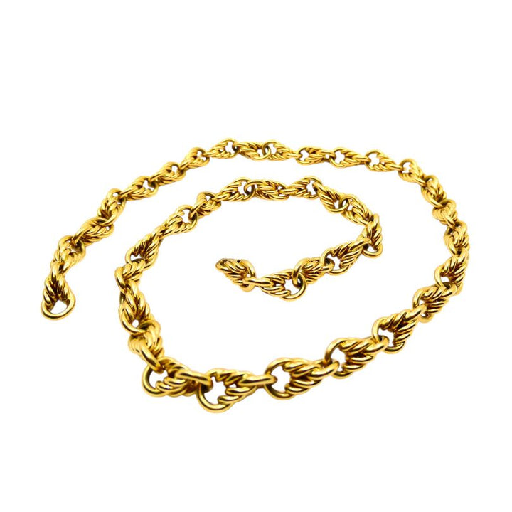 Tiffany & Co. Gold Necklace 18k Rope Chain