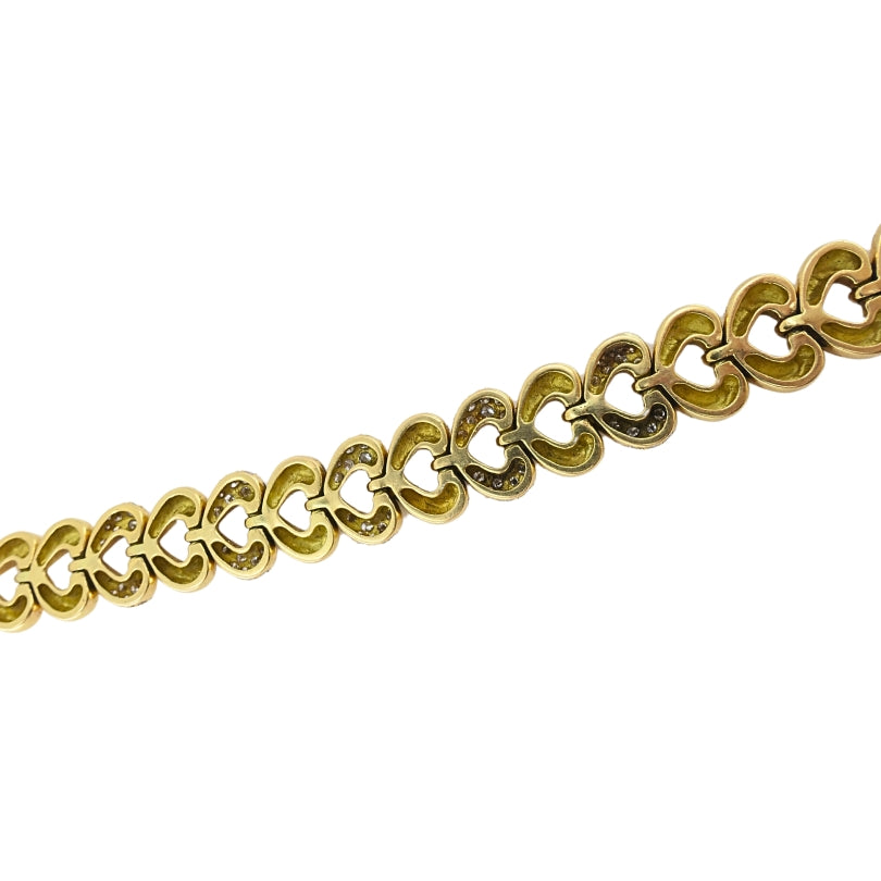 Van Cleef & Arpels 18k Gold Diamond Heart Necklace