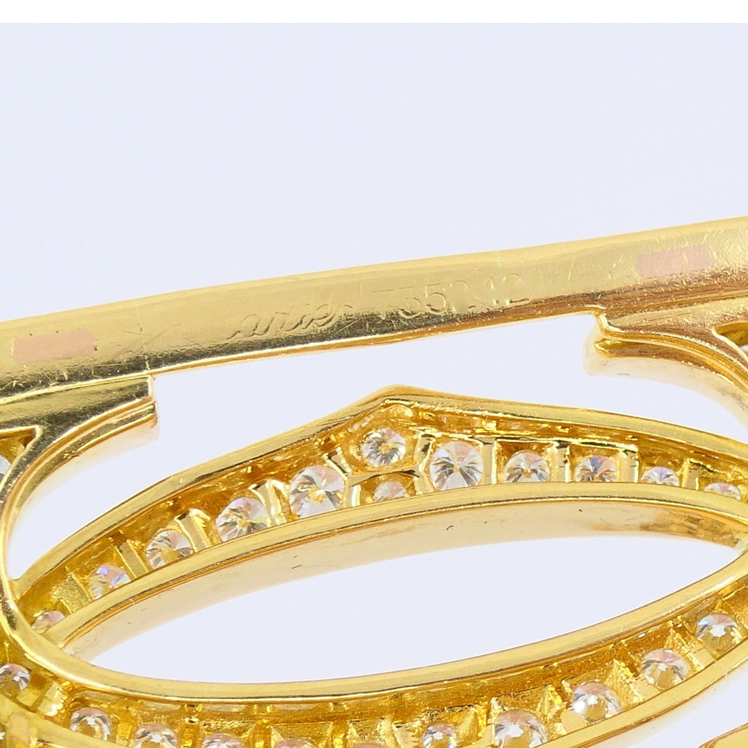 Cartier Penelope Bracelet Double C 18k Gold Diamond Link Bracelet