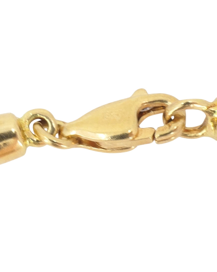 Van Cleef & Arpels Necklace 18k Gold Coral Heart Silk Cord Necklace