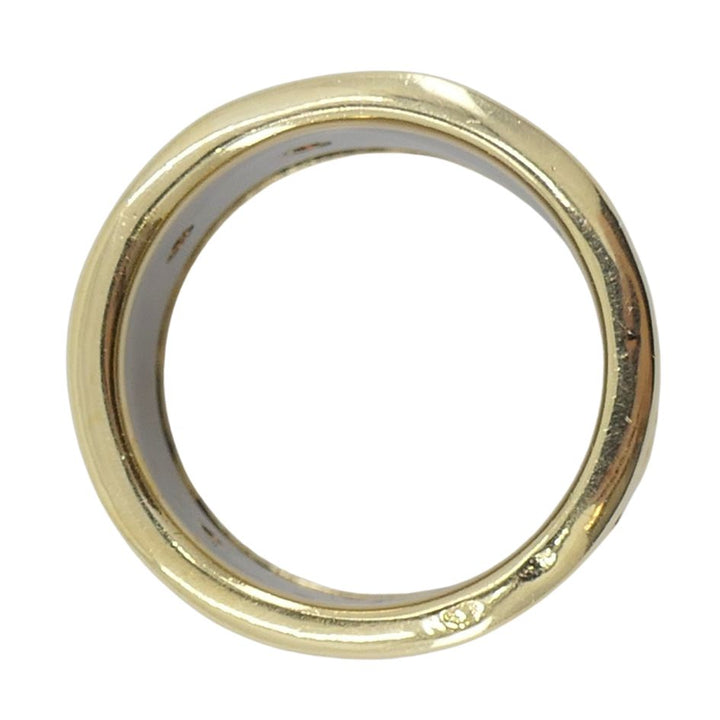 Vintage Panthère de Cartier 18k Gold Steel Ring