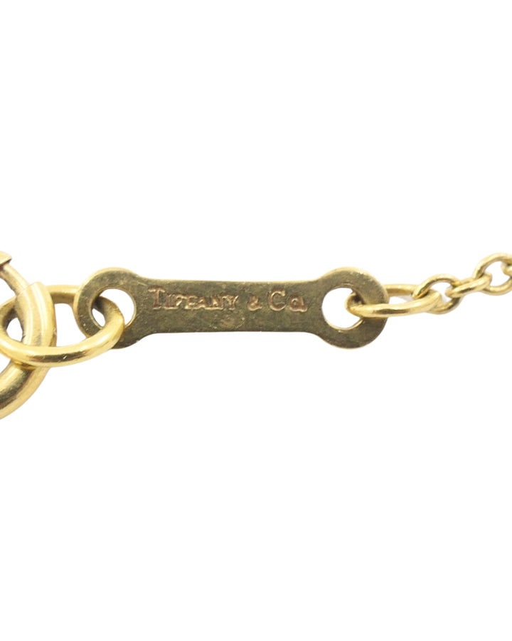 Tiffany & Co. Elsa Peretti Bean Necklace 18k Gold 18 mm