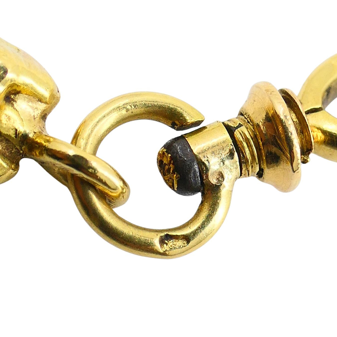 Victorian 18k Gold French Watch Chain Necklace