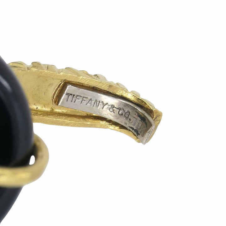 Vintage Tiffany & Co. 18k Gold Onyx Necklace