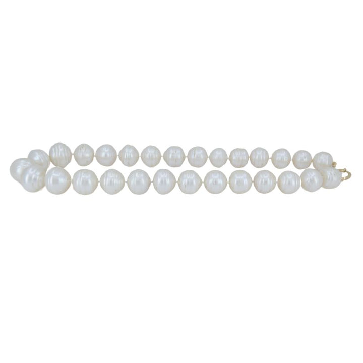 Vintage 14k Gold Baroque Cultured Pearl Necklace