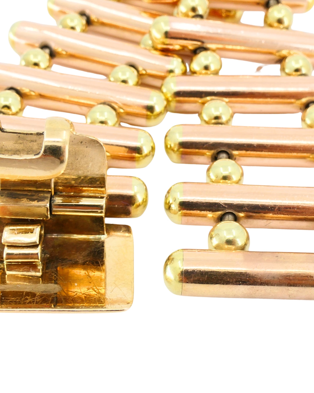 Cartier Retro 14k Gold Bracelet Yellow and Rose Gold