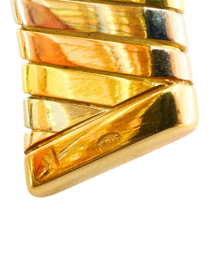 Bvlgari Bulgari BB19 Tubogas Tri-Color Gold Wrap Watch
