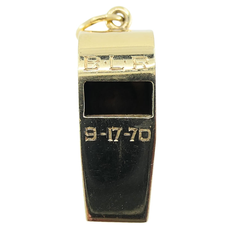 Vintage Tiffany & Co. Whistle Pendant 14k Gold