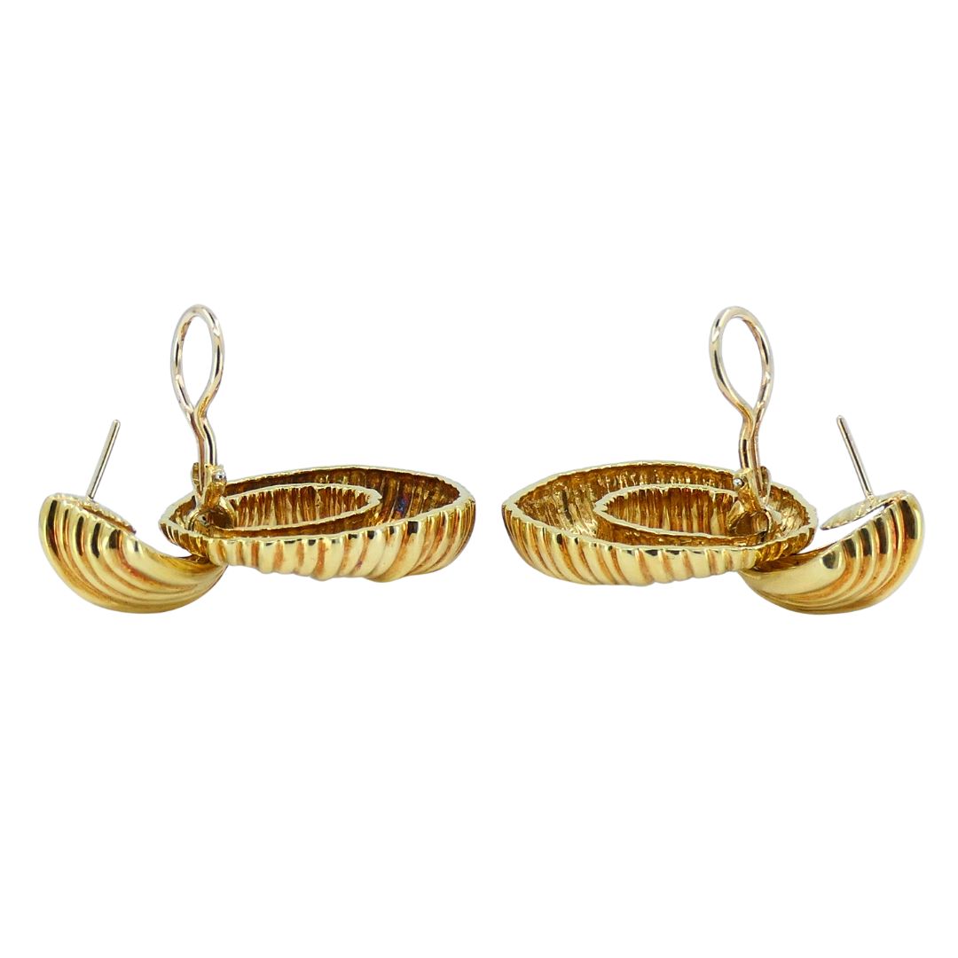 Van Cleef & Arpels 18k Gold Door Knocker Earrings