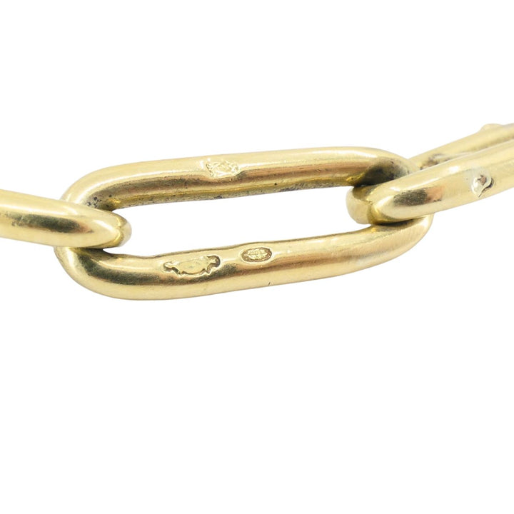 Vintage 14k Gold Paperclip Link Bracelet