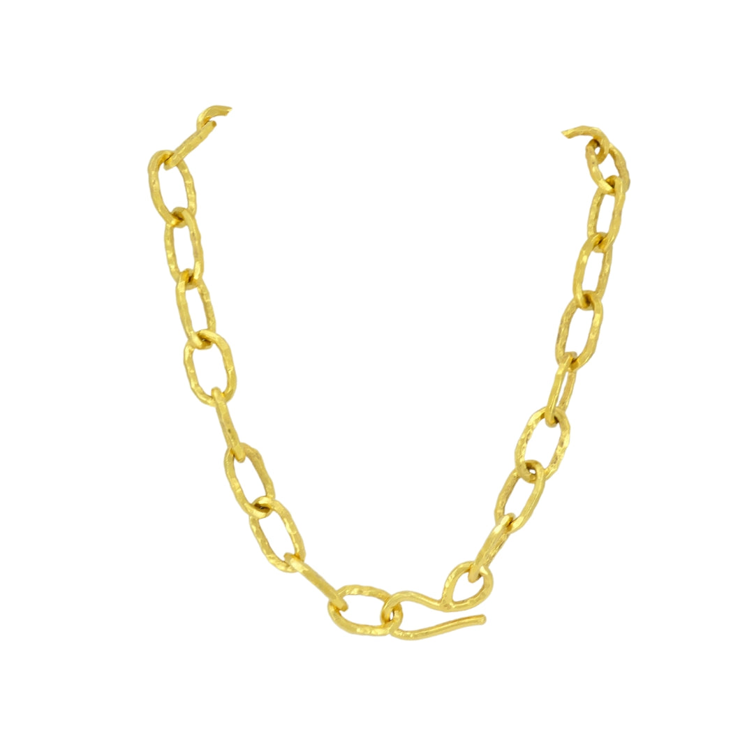 Jean Mahie Vintage 22k Gold Heavy Chain Necklace