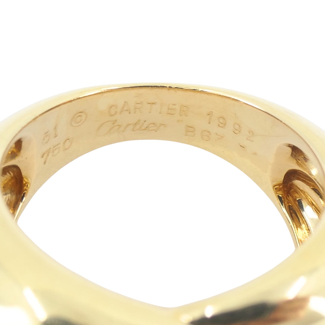 Vintage Cartier Ring 18k Gold Crossover Design