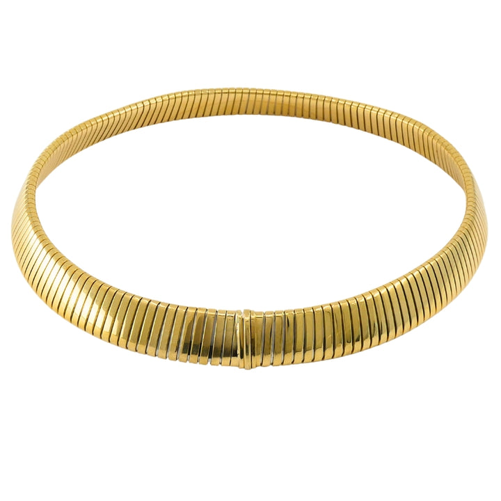 Bvlgari Bulgari Tubogas Necklace 18k Gold Steel