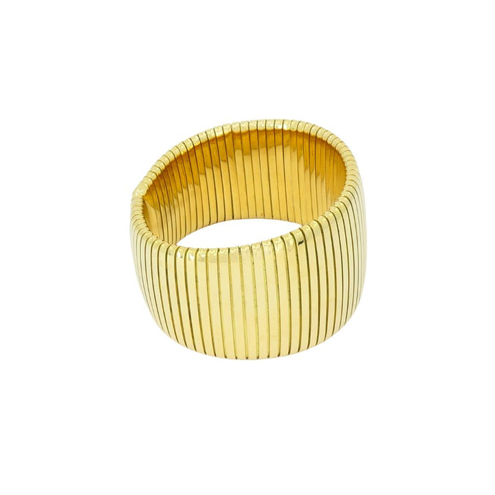 Vintage Carlo Weingrill 18k Gold Cuff Bracelet