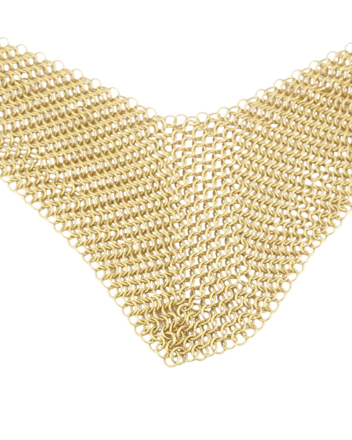 Tiffany & Co. Elsa Peretti Scarf Necklace 18k Gold Mesh Necklace
