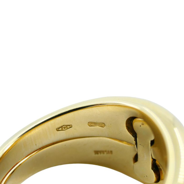 Vintage Bulgari 18k Gold Mechanical Hinge Ring