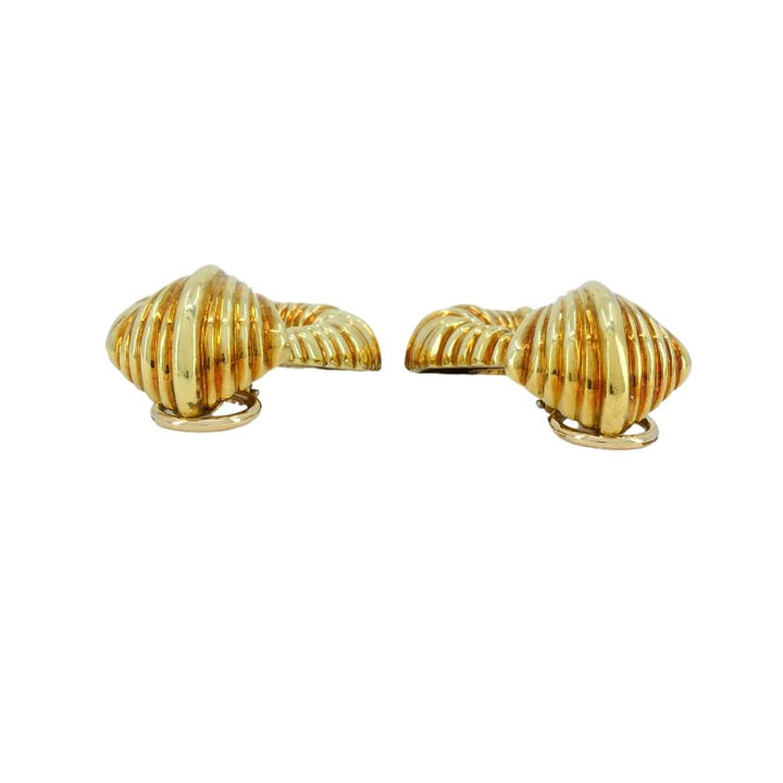 Van Cleef & Arpels 18k Gold Door Knocker Clip-on Earrings