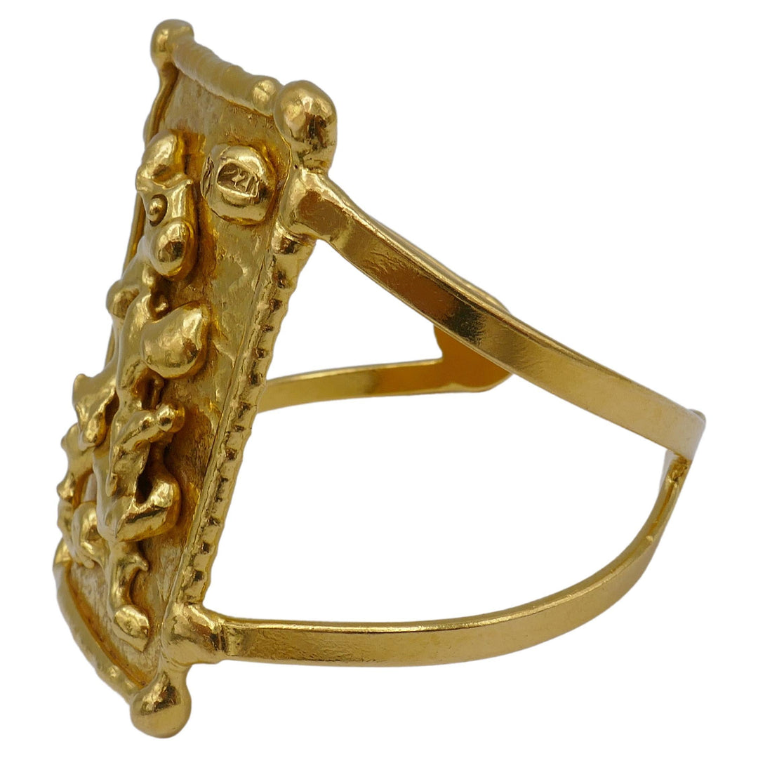 Jean Mahie Cuff Bracelet 22k Gold