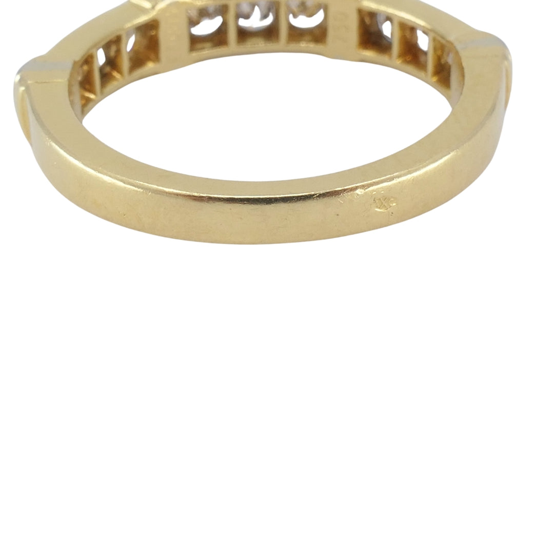 Vintage Cartier Diamond Ring 18k Yellow and White Gold