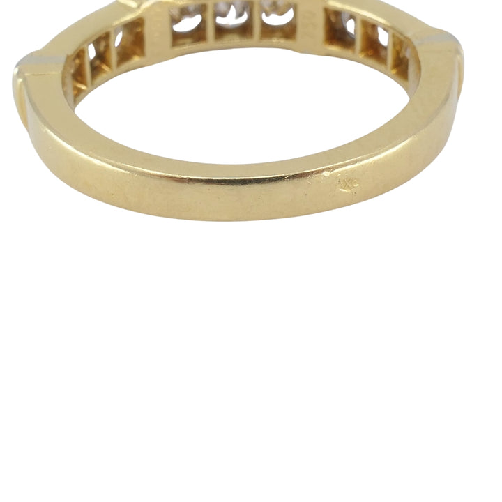 Vintage Cartier Diamond Ring 18k Yellow and White Gold