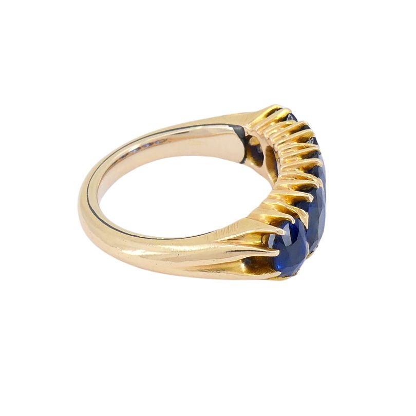 Victorian 14k Gold Burma Sapphire Ring