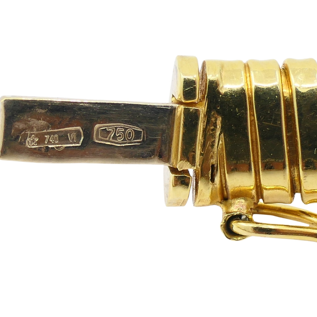 Vintage Tubogas Necklace 18k Gold Estate Jewelry