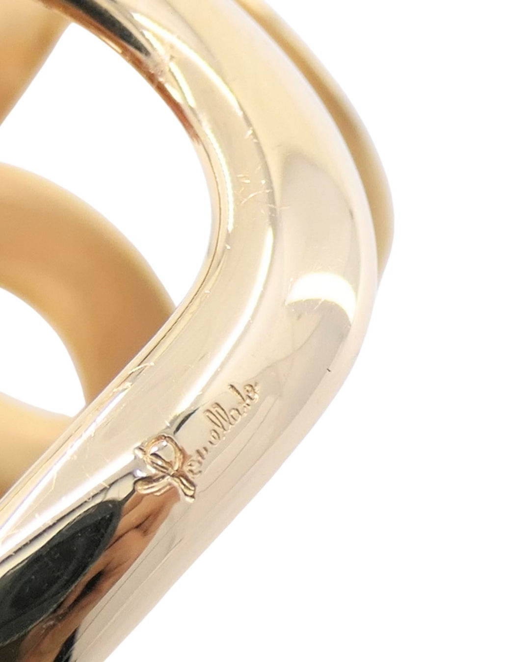 Pomellato Tango 18k Rose Gold Bracelet Brown Diamond Cuff