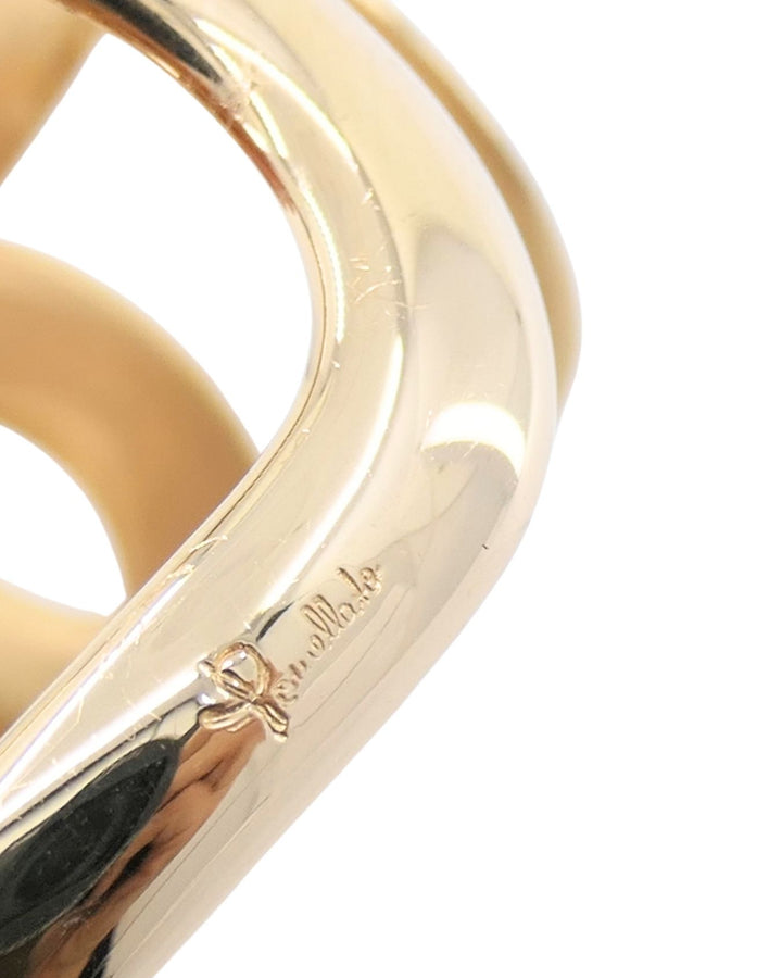 Pomellato Tango 18k Rose Gold Bracelet Brown Diamond Cuff