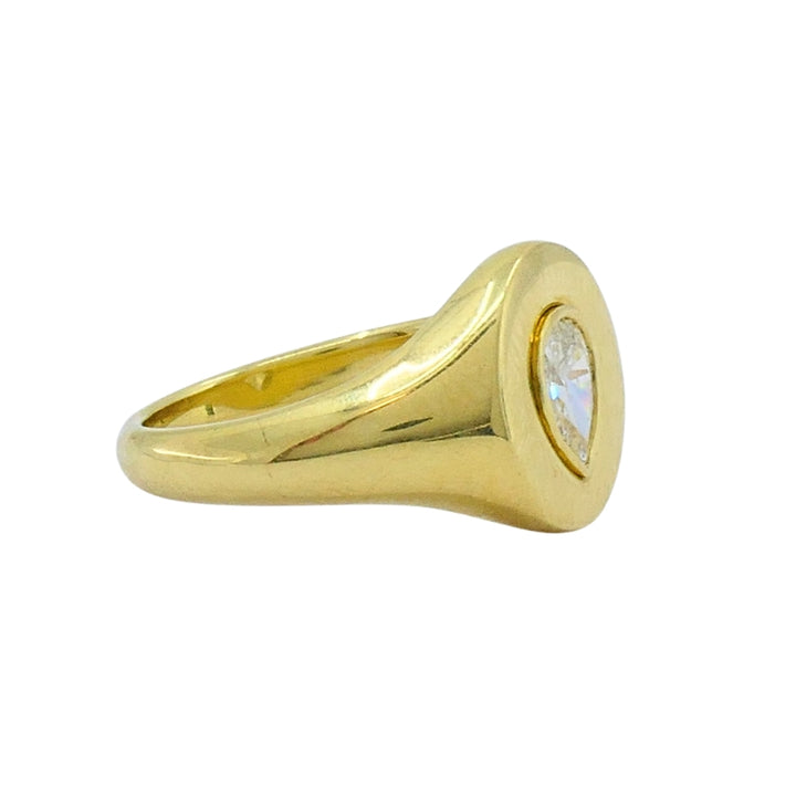 Jemma Wynne 18K Gold Pear-Cut Diamond Ring